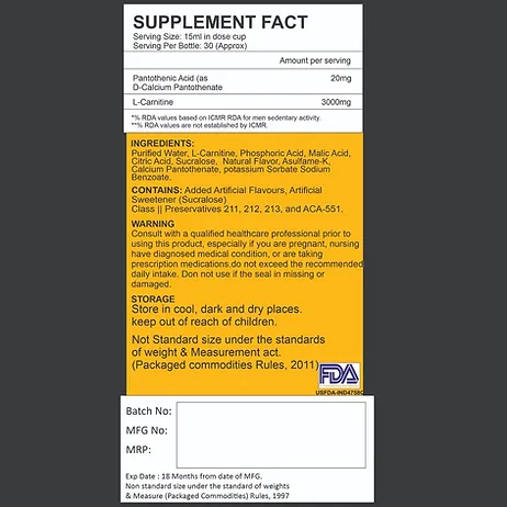 L - Carnitine 3000MG - Image 2