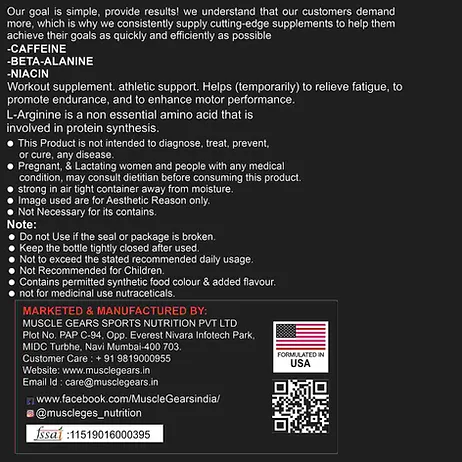Blast Pre Workout Supplement 300G - Image 2