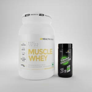 HealthFarm Muscle Whey Protein Isolate & Concentrate | Premium Blend of Whey Protein
