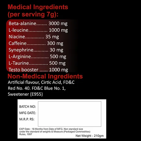 Pump Out Pre-workout Supplement (30 Serving) - Image 2