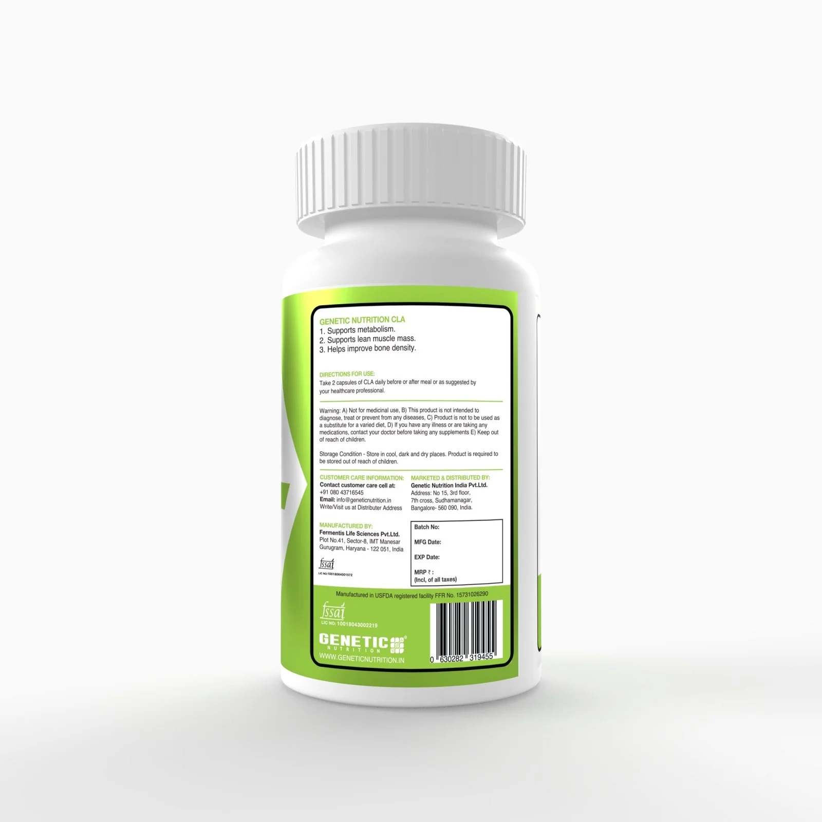 CLA | Conjugated Linoleic Acid Supplement - 60 Capsules - Image 2