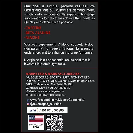 Pump Out Pre-workout Supplement (30 Serving) - Image 3