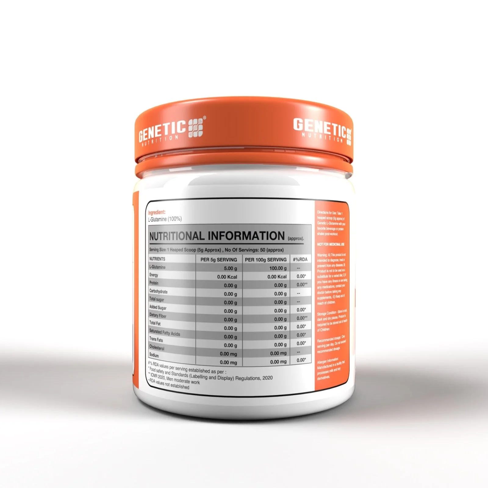 L Glutamine | Post Workout Recovery Supplement 250Gm - Image 3
