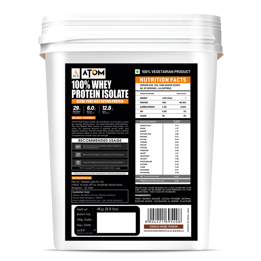 AS-IT-IS ATOM Whey Protein Isolate Ultra-Pure - 30g Protein - Image 3