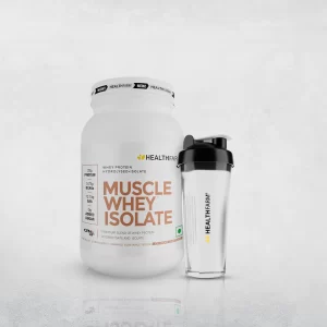 HealthFarm Muscle Whey Isolate | Premium Blend of Whey Protein Hydrolysate and Isolate