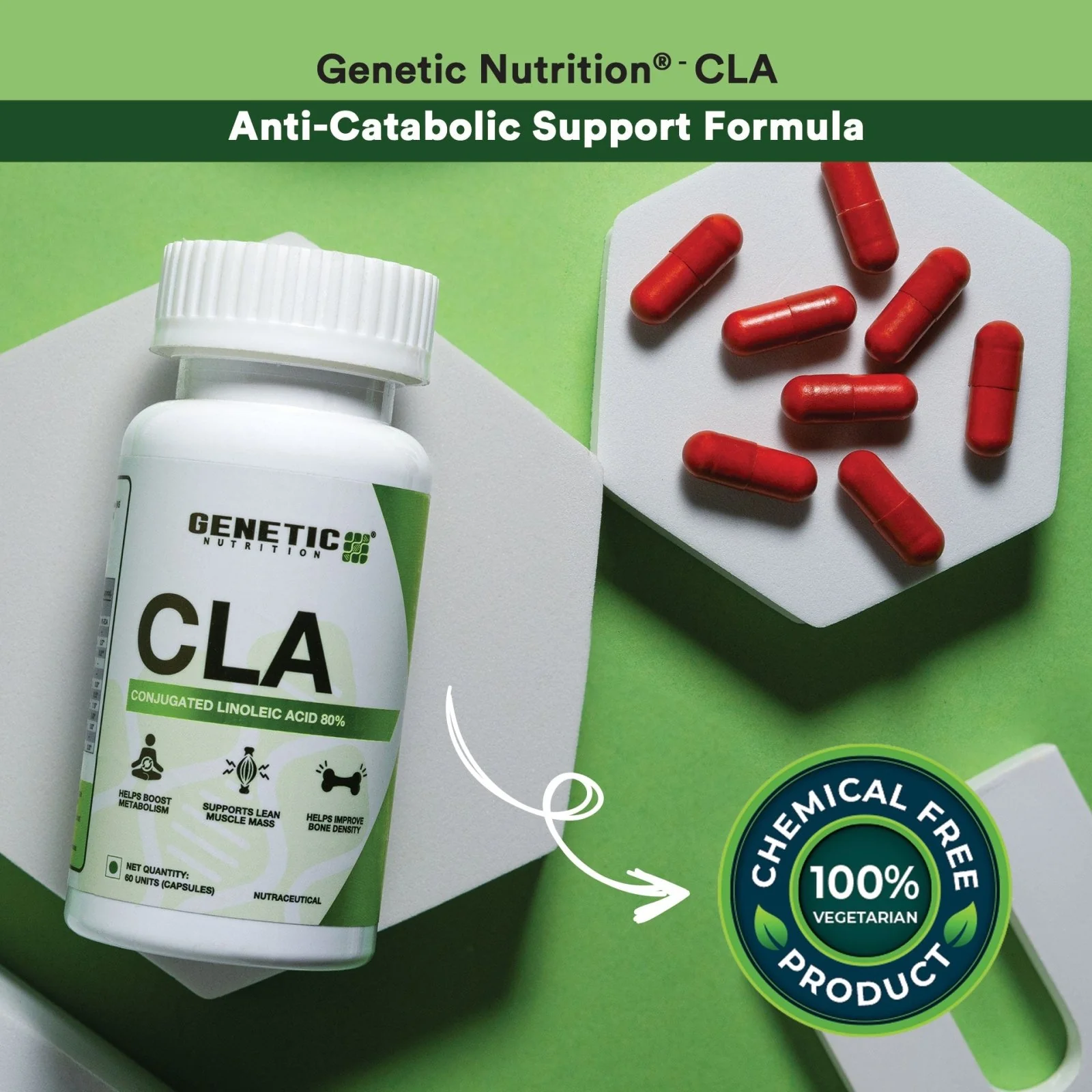 CLA | Conjugated Linoleic Acid Supplement - 60 Capsules - Image 4