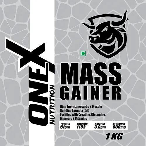 One-X Nutrition Mass Gainer Protein 1Kg - Image 5