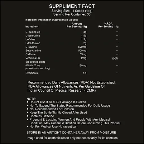 BCAA (branched chain amino acids) Performance Series - Image 2